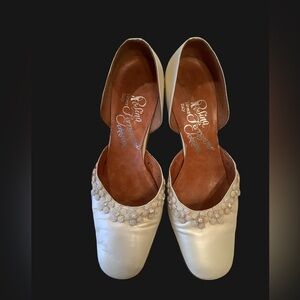 Womens Vintage Rosina Ferragamo Schiavone Wedding Shoes Sz 5B